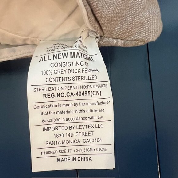 Feather Down Provincetown Home Anchor Pillow - Picture 5 of 6